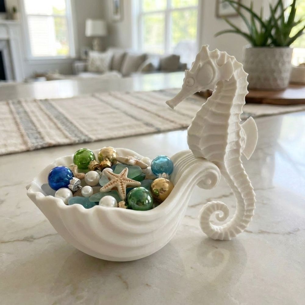 3D Printed Seahorse-Shaped Sto - 3D Printing Ring Holder reseña y precio