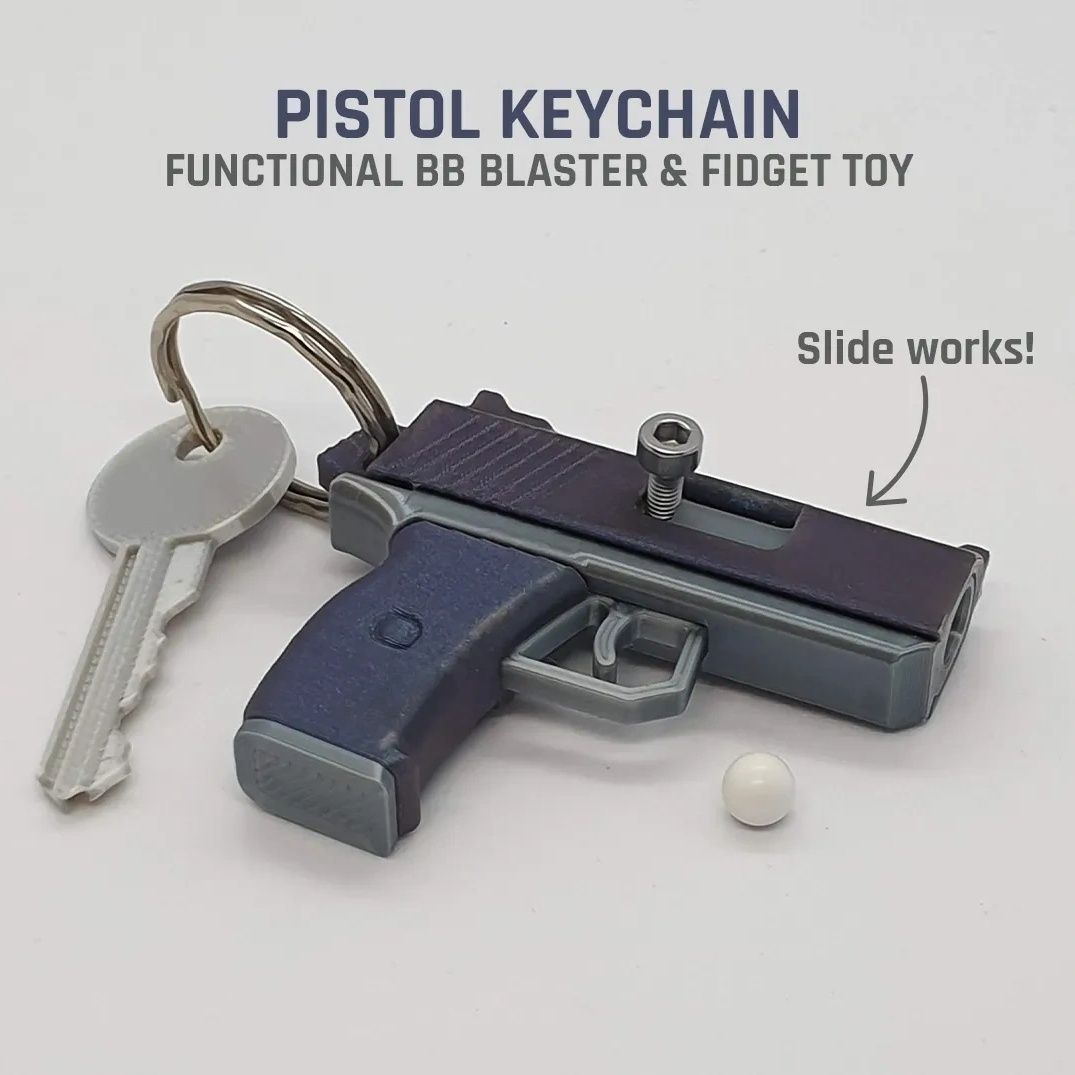 3D Printed Mini Model Gun Keyc - 3D Printing Vendors reseña y precio