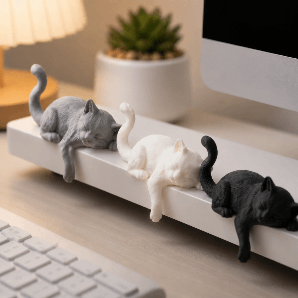 Unique Cute Desk Cat Decoratio - 3D Printing Use reseña y precio