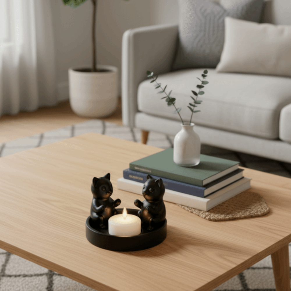 Meditation Space Cartoon Cat C - 3D Printing Ring Holder reseña y precio