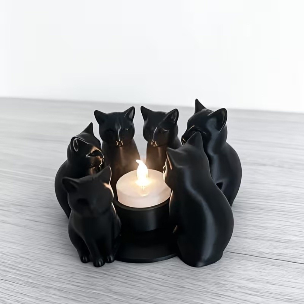 Meditation Space Cartoon Cat C - 3D Printing Ring Holder reseña y precio