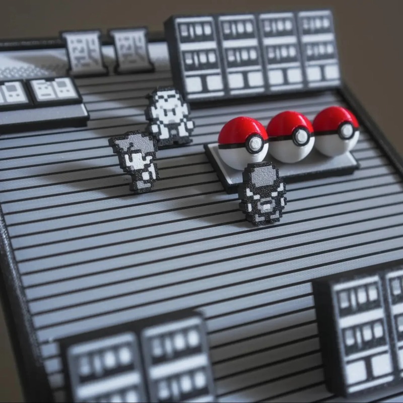 Pokemon Gold Silver Scene Figu - 3D Printing Liquid reseña y precio