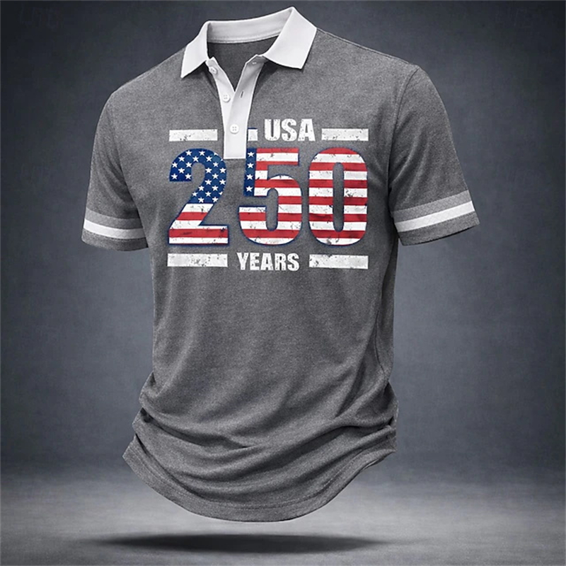 2026 Men Polo Shirt USA 250 Ye - 3D Printing Usa reseña y precio