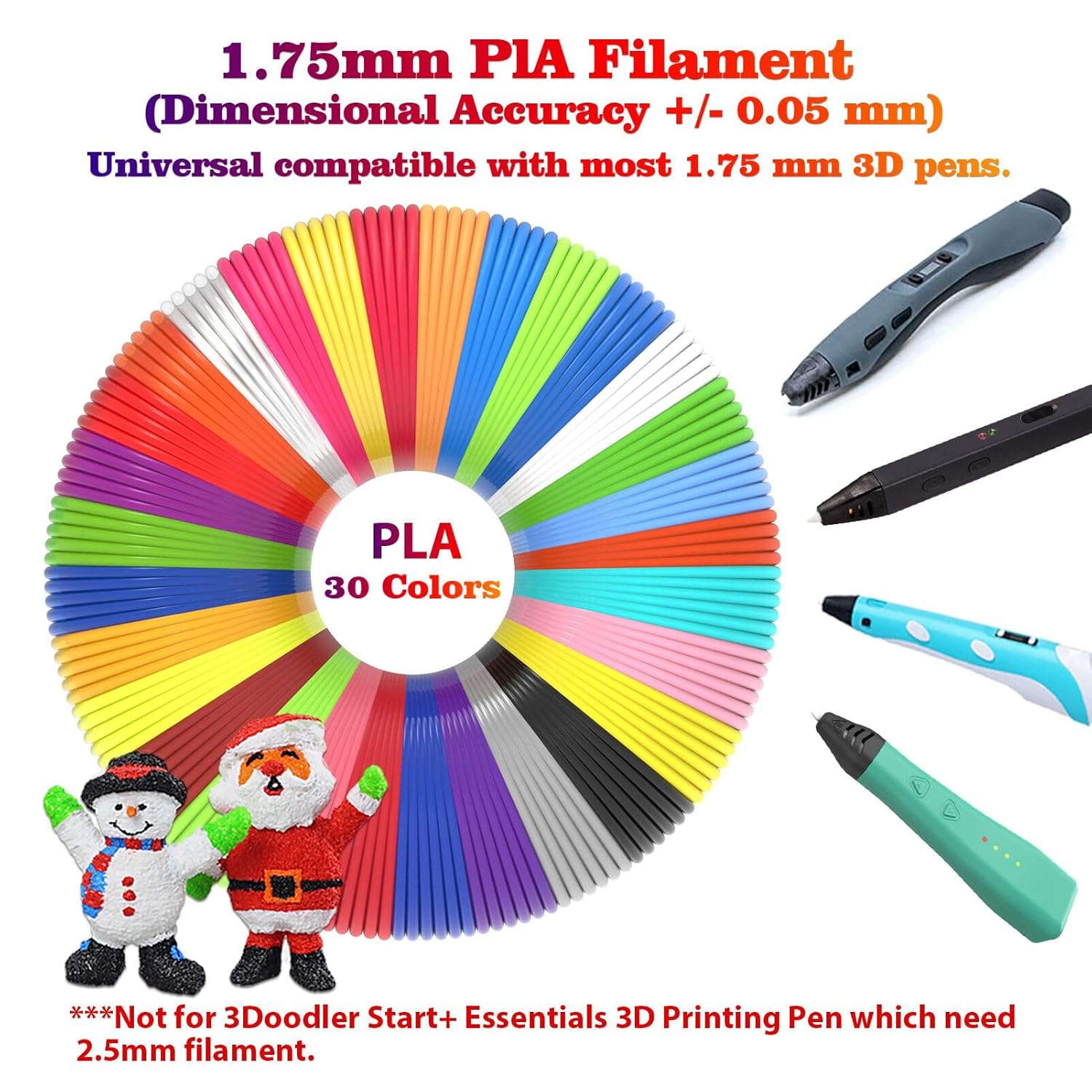 3D Pen Filament Refills 30 Col - 3D Printing Ebook reseña y precio