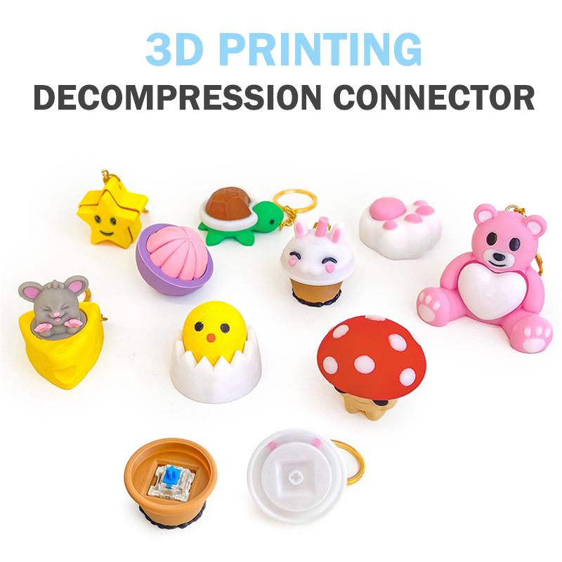»Mushroom Turtle Keycap Press  - 3D Printing Use reseña y precio