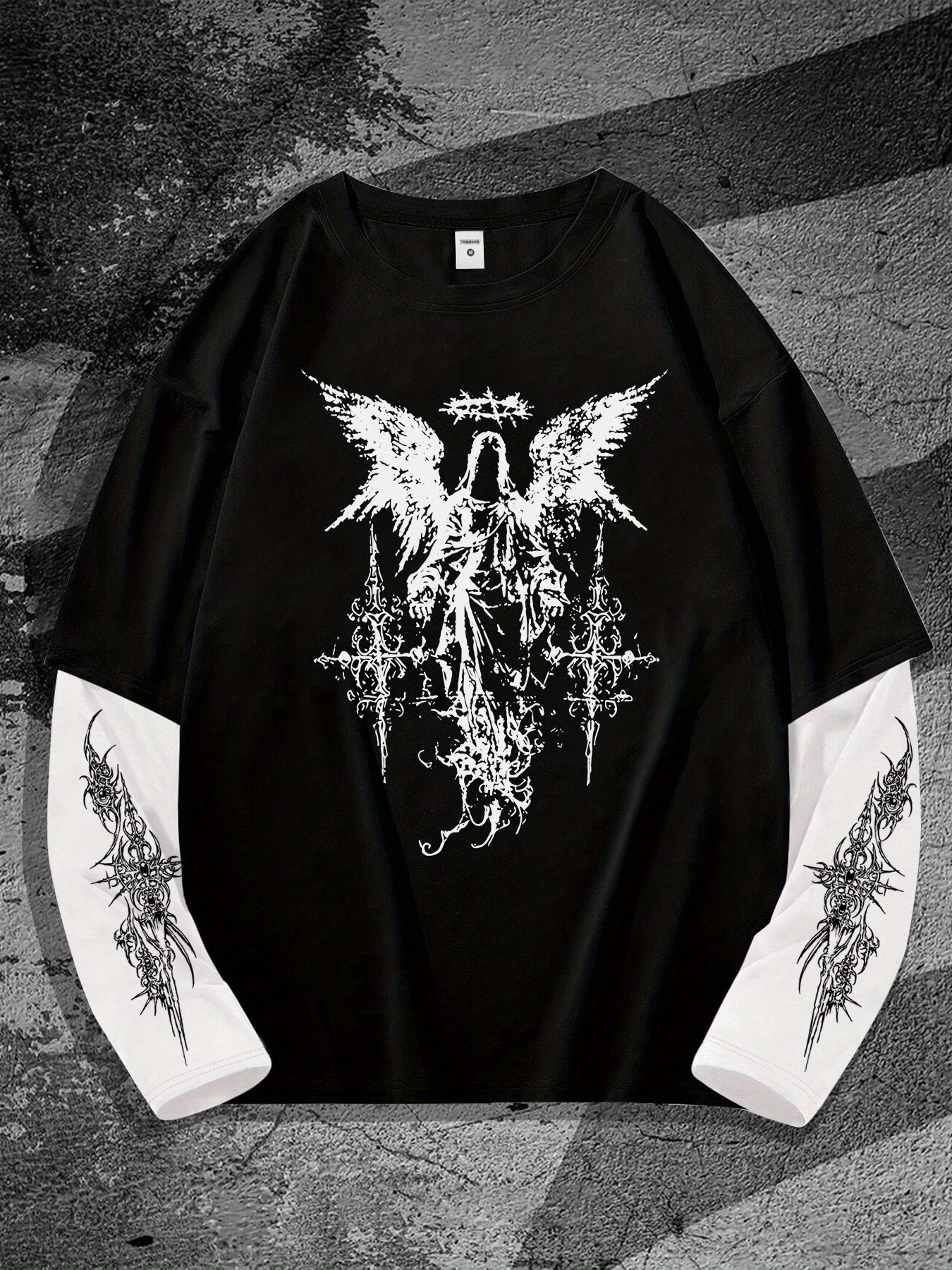 New men's long-sleeved T-shirt - 3D Printing Kpop reseña y precio