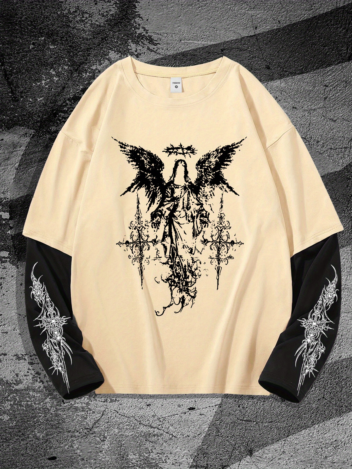 New men's long-sleeved T-shirt - 3D Printing Kpop reseña y precio