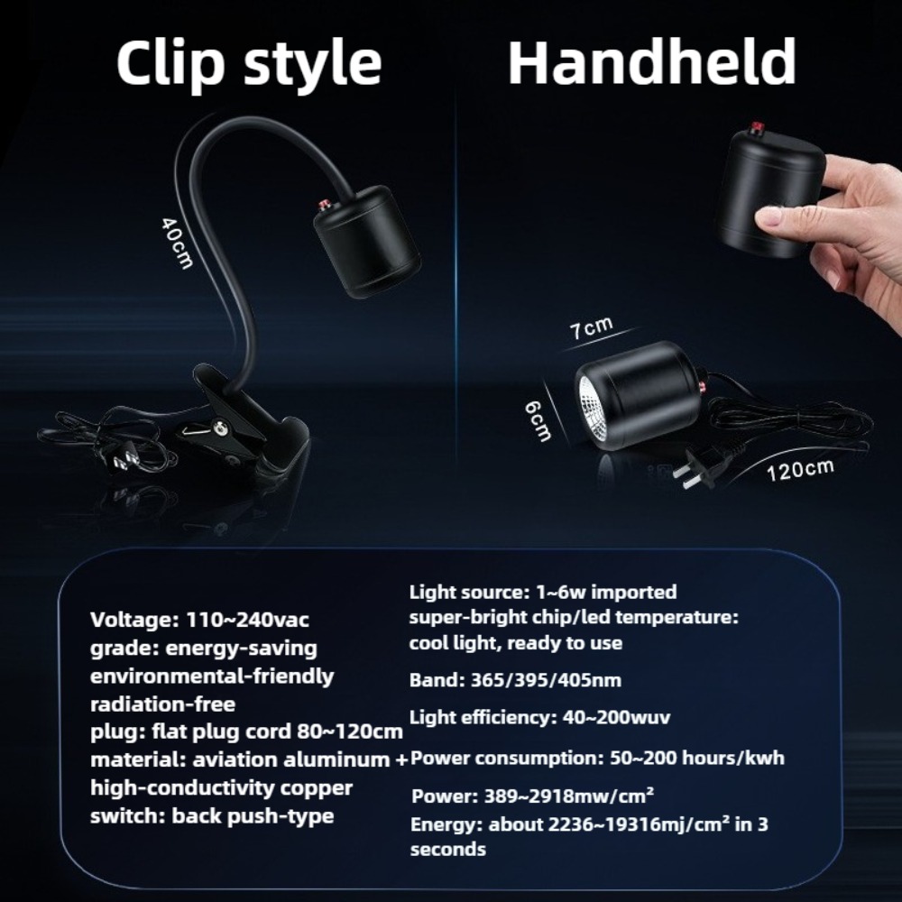 Handheld Clamp UV Curing Lamp  - 3D Printing Lamp reseña y precio
