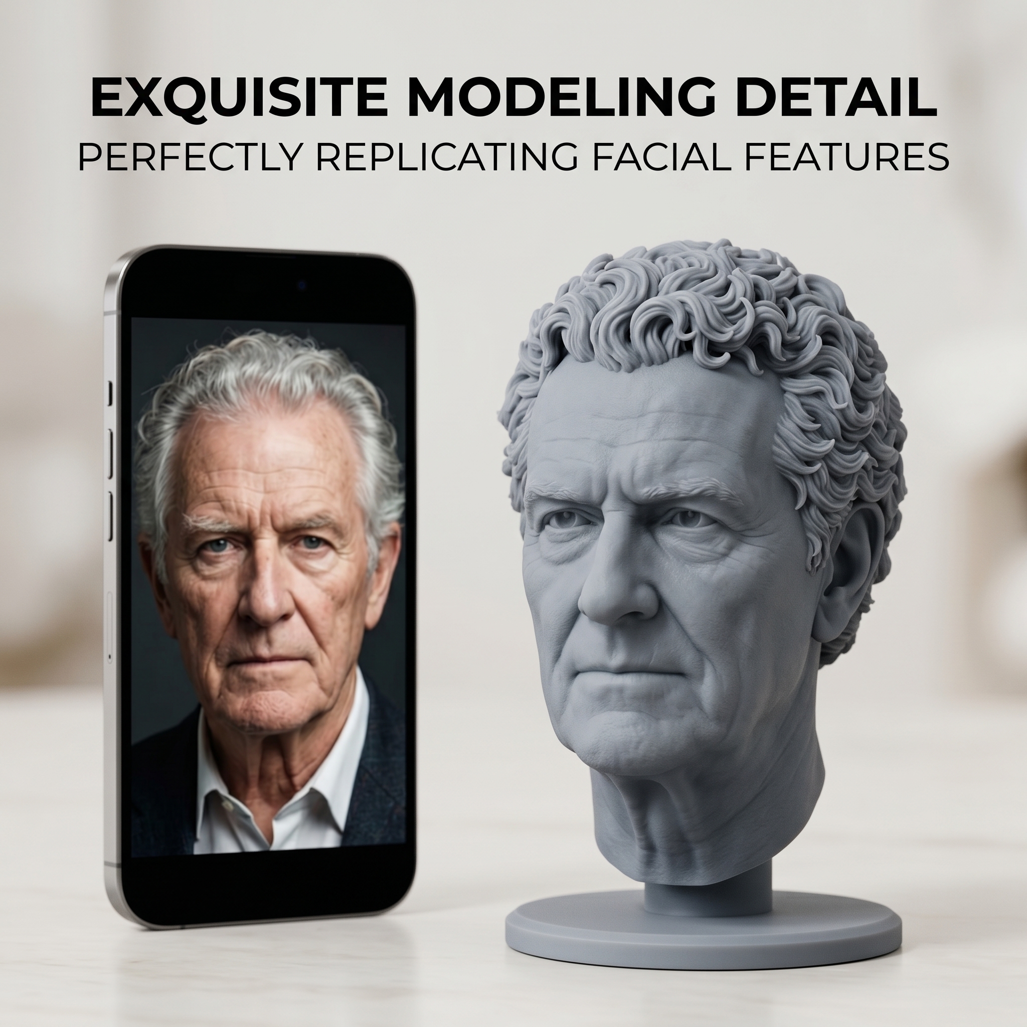 Custom 3D Bust Figurine, Perso - 3D Printing Liquid reseña y precio