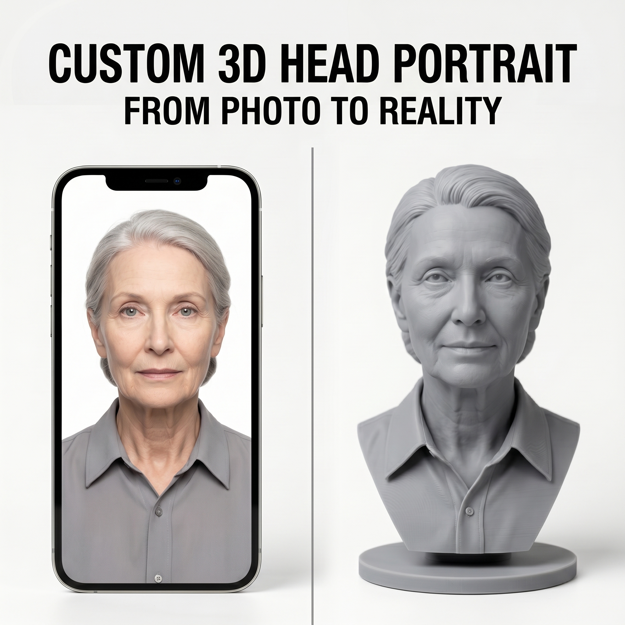 Custom 3D Bust Figurine, Perso - 3D Printing Liquid reseña y precio
