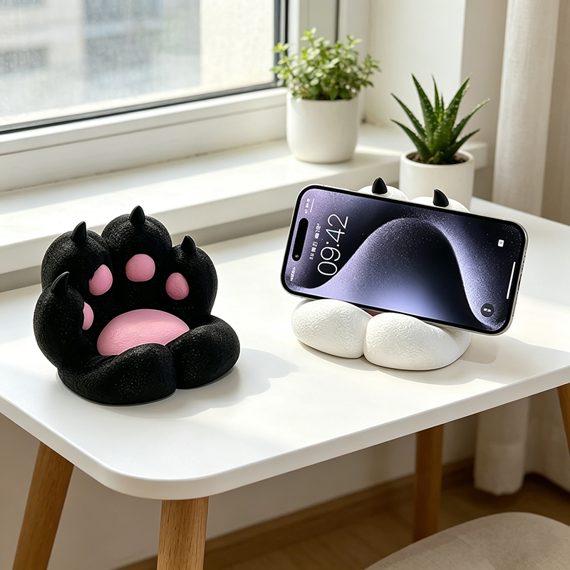 Cute Cat Paw Phone Stand, 3D P - 3D Printing Videos reseña y precio