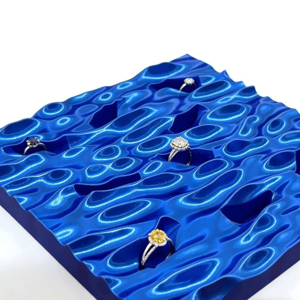 Sea Wave Ring Display Plates C - 3D Printing Ring Holder reseña y precio