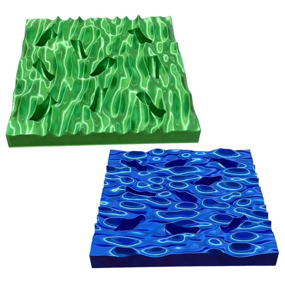 Sea Wave Ring Display Plates C - 3D Printing Ring Holder reseña y precio