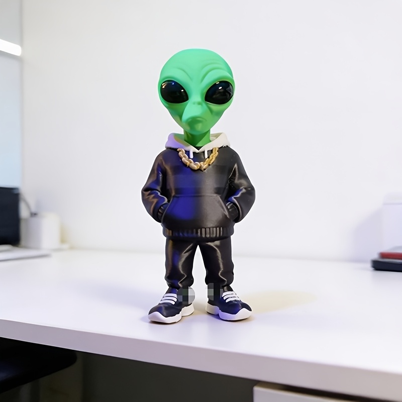 1 Piece Green Alien Figure wit - 3D Printing Drawing reseña y precio